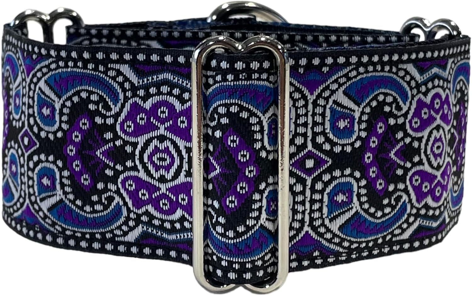 Martingale Dog Collar and Leash Set for Greyhound Saluki Whippet and Other Breeds with Similar Neck 2" Wide (14"-18" and Leash Set)