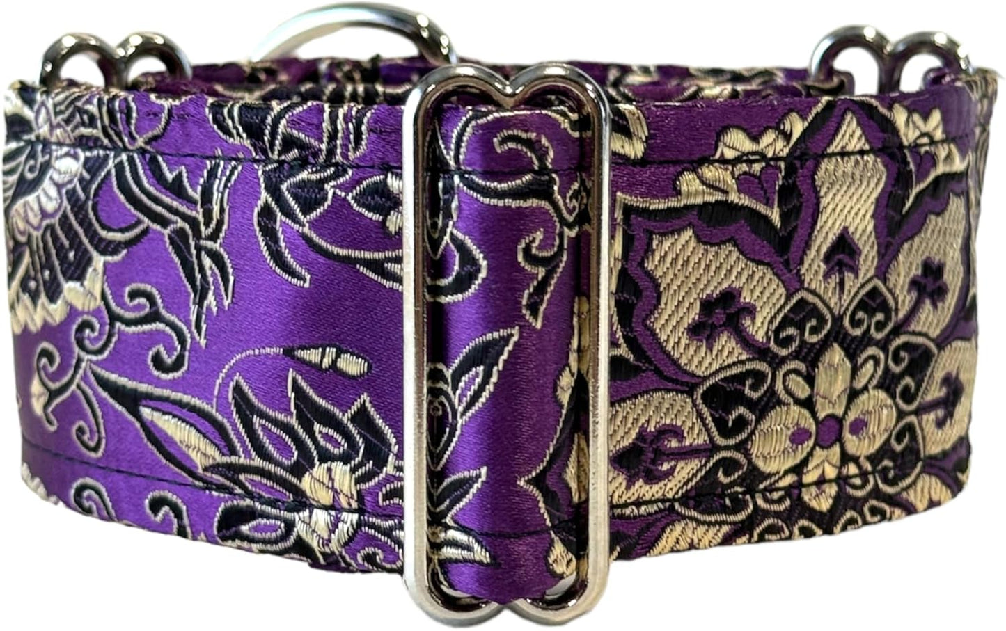 Sgang Extra Soft Martingale Dog Collar for Greyhound Saluki Whippet and Other Breeds with Similar Neck 2"" Wide (Purple M 11""-14""), Pink