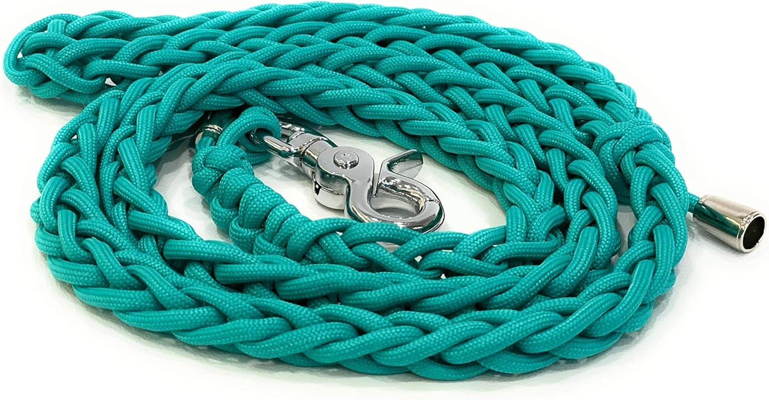 Sgang Martingale Collar and Paracord Leash Set Greyhound Saluki Whippet Galgo Dog Collar 2" Wide (14"-18" and Leash Set)