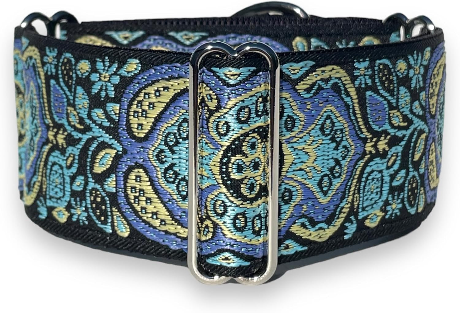 Sgang Martingale Collar and Paracord Leash Set Greyhound Saluki Whippet Galgo Dog Collar 2" Wide (14"-18" and Leash Set)