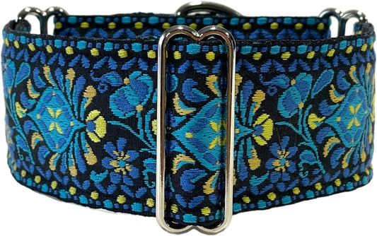 Martingale Dog Collar for Greyhound Saluki Whippet and Other Breeds with Similar Neck 2" Wide (11"-14") Matching Leash Available