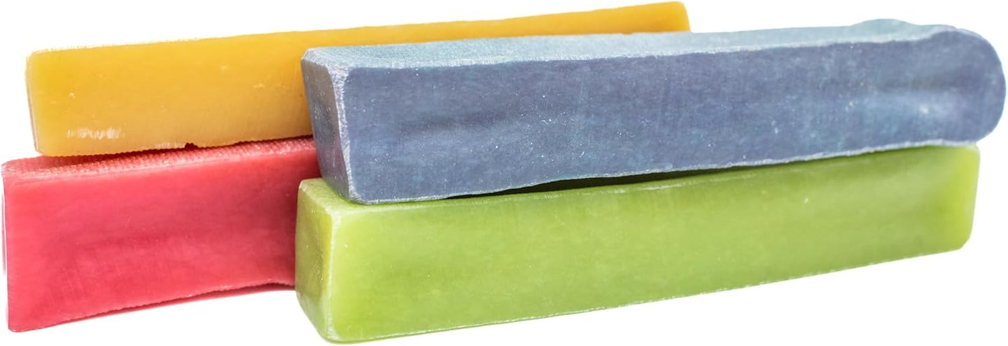 Bully Bunches Premium Fruit-Flavored Himalayan Yak Chew for Dogs - 100G, All-Natural, Long-Lasting, Authentic Yak Milk, Healthy Dental Chew, High-Protein (Medium Assorted - 4PK, Assorted)