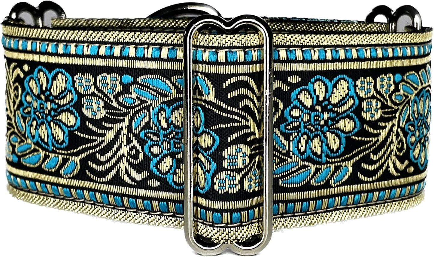 Martingale Dog Collar for Greyhound Saluki Whippet and Other Breeds with Similar Neck 2" Wide (L 14"-18")