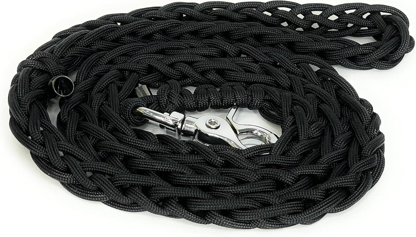 Martingale Dog Collar and Leash Set for Greyhound Saluki Whippet and Other Breeds with Similar Neck 2" Wide (L 14”-18” and Leash Set)