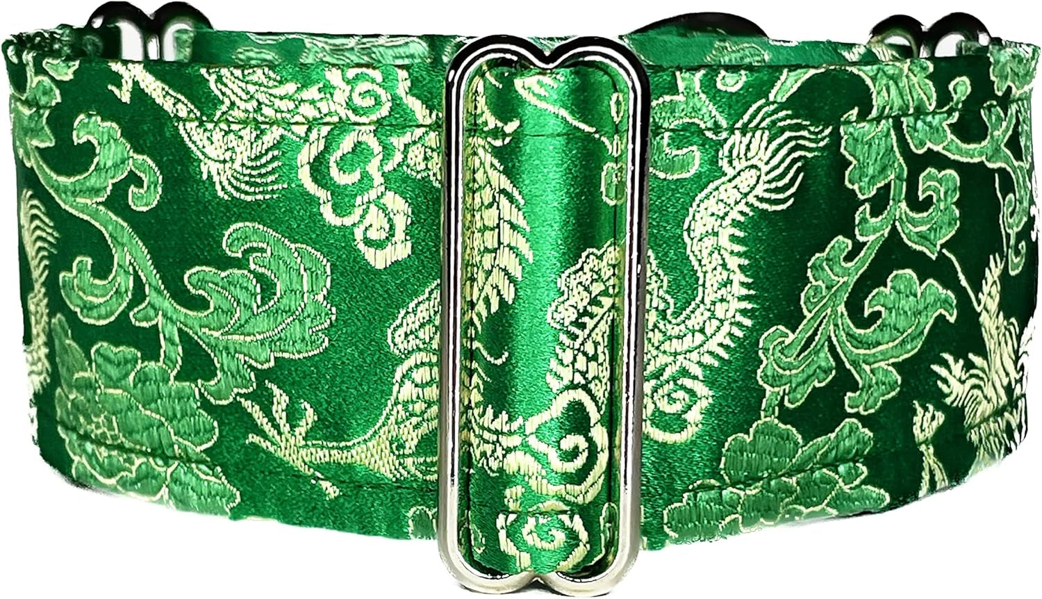 Extra Soft Martingale Dog Collar and Leash Set for Greyhound Saluki Whippet and Other Breeds with Similar Neck 2" Wide (M 11"-14" and Leash Set)