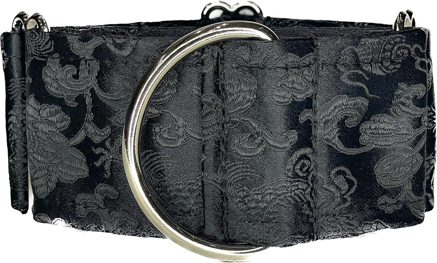 Extra Soft Martingale Dog Collar for Greyhound Saluki Whippet and Other Breeds with Similar Neck 2Ft Wide (Black, L 14Ft -18Ft )