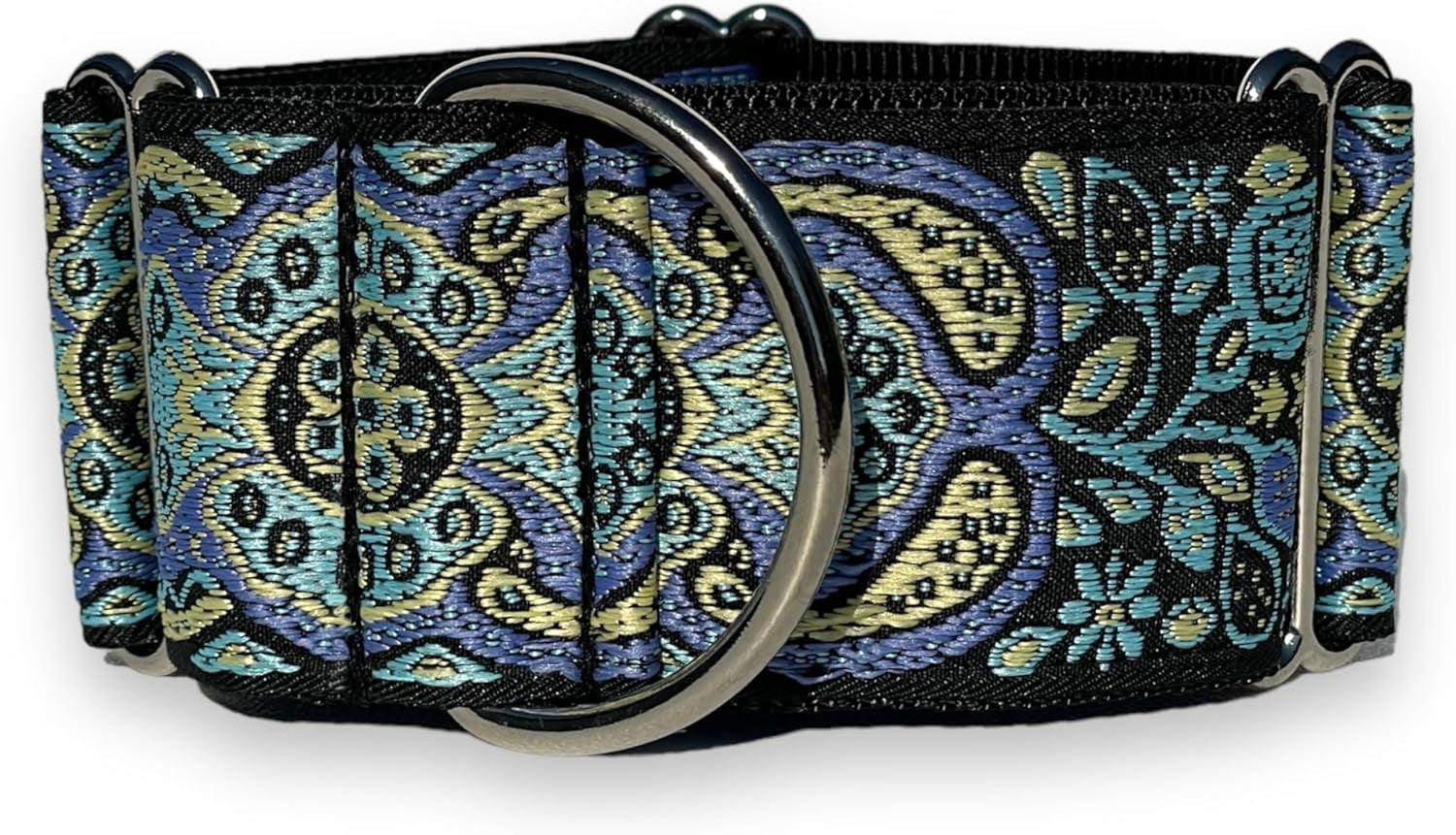 Sgang Martingale Collar and Paracord Leash Set Greyhound Saluki Whippet Galgo Dog Collar 2" Wide (14"-18" and Leash Set)